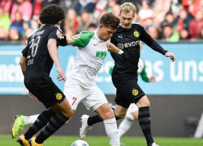آگسبورگ 3-5 دورتموند؛ طوفان هالند با هت تریک