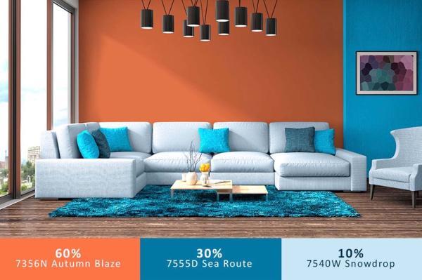 چگونه قانون 10، 30، 60 برای ترکیب رنگ دکوراسیون داخلی منزل را رعایت می کنید؟