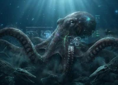 اختاپوس های غول پیکر کرتاسه؛ فرمانروایان پنهان اعماق اقیانوس های باستانی